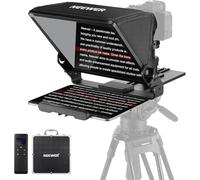 NEEWER Teleprompter con Supporto Fotocamera Tipo Arca, Cold Shoe, Telecomando RT113 App Teleprompter, Prompter per Corsi Online/Vlogger/ Streaming Live per Tablet iPad, Già Assemblato, X12II