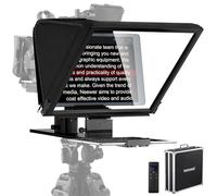 NEEWER Teleprompter X16, Telecomando RT113 e Controllo Tramite App, Beamsplitter 16", Design Pieghevole Lega di Alluminio, Piastra QR Compatibile con 501PL iPad Android Tablet Camcorder, Max:44lb/20kg