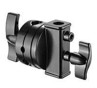 NEEWER Testa a Sfera Girevole Multifunzione ad Alto Carico da 6,3 cm per Supporto Luce, Attrezzatura Fotografica a Braccio di Giraffa con Tubo da 1/2, 1/4, 3/8, 5/8 Pollici (Nero)
