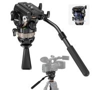 NEEWER Testa Fluida per Treppiede Video con Contrappeso Dinamico a 6 Livelli, Smorzamento Pan/Incli, Maniglia, Base φ75mm, Piastra QR in Metallo Compatibile con DJI RS Gimbal, Max 8kg, TH45