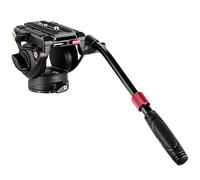 Neewer Testa fluida per treppiedi con piastra a sgancio rapido, manico telescopico e base scalata (diametro 75 mm), resistente, carico massimo 8 kg, per videocamere e fotocamere DSLR