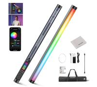 NEEWER TL60 RGB Tube Light, Stick Barra LED per Video RGBWW a Colori da 20W, Controllo APP/2.4G/DMX con 7 Effetti Pixel 18 Scene per Fotografia in Studio Registrazione Streaming, 2500K-10000K CRI97+