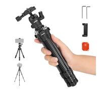 NEEWER TP09 Mini Treppiede Compatibile con iPhone Fotocamera Webcam | Fibra Carbonio, 20" Cavalletto da Tavolo Viaggio, Testa Sfera, Porta Telefono, Telecomando per Cellulare DSLR Video Camcorder