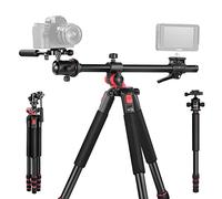 NEEWER Treppiede Orizzontale da 73,6" con Colonna Centrale Multiangolo Testa Sfera e Piattaforma per Braccio, Treppiede Fotocamera in Alluminio Pan 360° Incli 180° per Scatti dall'Alto/Macro, Max 22kg