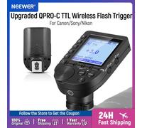 NEEWER Trigger flash wireless TTL QPRO-C aggiornato compatibile con le funzioni personalizzabili Canon per Q4 Q3 Z2 Z1 Z760 NW760 S101