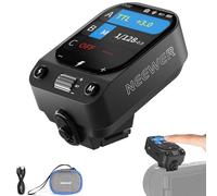 NEEWER QZ-S Trasmettitore Trigger Flash Wireless TTL 2.4G, HSS 1/8000s, Compatibile con Sony ZV-E10 A6400 A6700 A6100 A6000 A7III A7IV A7CII A7RV, Batteria da 1000mAh/Interruttore CM/Touchscreen OLED