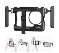 NEEWER Rig Video Universale per Smartphone con Maniglie Adattatore Filtro 67mm, Cold Shoe AntiCaduta Compatibile con DJI Mic, Stabilizzatore Gabbia per iPhone 16 Pro Max S24 Ultra Pixel 9 Pro, PA017