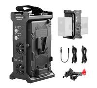 NEEWER V Mount Battery Charger a Doppio Canale, Ricarica Rapida PD USB C 100W, Uscite DC48V/DC24V/100W PD/D TAP, Caricabatterie Multifunzionale Compatibile con SmallRig NEEWER PS099E VB99, BP-2CH Pro