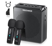 NEEWER VA02 Amplificatore Vocale con Microfono Wireless, Set Mic e Megafono Altoparlante Portatile Mini USB C Ricaricabile Antirumore, 10 Ore, Portata 15m per Aula Insegnanti Formatori Guida Turistica