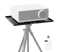 NEEWER Vassoio Supporto per Proiettore Laptop Notebook in Metallo da 39x29x1.3cm Staccabile con Adattatore a Vite 1/4" a 3/8" per Treppiede per Palco Riunioni Lezioni Aperto(Tripod Non Incluso),MS016A