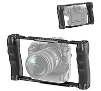 NEEWER Video Camera Cage Rig con Base Arca/Doppia Maniglia/Fori di Espansione/Aste 15mm, Stabilizzatore Universale Compatibile con Sony Canon Nikon DSLR/DSLM, Compatibile con SmallRig Accessori, CA016