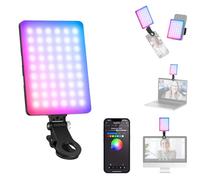 NEEWER VL67C Luce RGB da Selfie con Controllo APP, 94 LED CRI97 2000mAh Ricaricabile, Attacco Cold Shoe per Fotocamera, Clip Telefono Frontale/Posteriore per TikTok, Luce Videoconferenze per Laptop