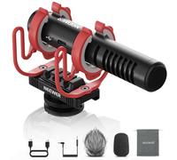 NEEWER VM15 Mini Microfono Supercardioide con Antirumore AI, Controllo App ed EQ, 48KHz/24bit, Mic Digitale Analogico/USB C da 3,5mm Compatibile con iPhone Android Computer Fotocamera Canon Nikon Sony