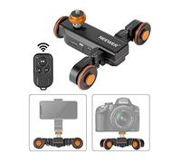 Neewer Wireless Carrello Dolly a 3 Ruote per Video, Elettrico Motorizzato a 3 Velocità Slider Scorrevole con Telecomando, Adatto a Reflex Digitali, Videocamere, GoPro, iPhone & Android Smartphone