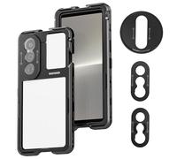 NEEWER Xperia 1 V Cage, Stabilizzatore Video Rig per Telefono a Sgancio Rapido per Registrazione e Riprese, Adattatore Filtro 67mm, Backplate Obiettivi 17mm/T Mount Compatibile con Moment Sony, PA087