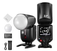 NEEWER Z2-C 2.4G Flash Speedlite TTL a Testa Rotonda Compatibile con Canon, 600 Flash a Piena Potenza, 3000mAh 76Ws HSS 1/8000s, 2 Lampade Pilota, Diffusore di Luce, Tasto TCM TTL/M per Sistemi Q 2.4G