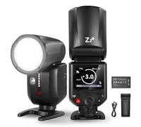 NEEWER Z2-F 2.4G TTL Camera Flash Speedlite Rotonda Compatibile con Fujifilm,76Ws HSS 1/8000s UI Aggiornato,2 Luci Pilota Cambio Rapido TTL/M(Tasto TCM) Batteria 7.2V/3000mAh 600 Flash a Piena Potenza