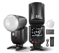 NEEWER Z2-S Flash Speedlite TTL Rotondo 2,4G Compatibile con Sony, 76Ws HSS 1/8000s con Diffusore, 2 Lampade Pilota, Nuova UI, Tasto di Commutazione TTL/M, Batteria 3000mAh, 600 Flash a Piena Potenza