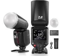 NEEWER Z2II-C Flash Speedlite TTL 2.4G Compatibile con Canon Camera, Wireless Compatibile con Godox, 76Ws HSS 1/8000s 3000mAh 600 Luci a Piena Potenza, 2 Lampade Pilota, Interruttore TTL/M, Diffusore