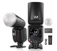 NEEWER Z2II-C Flash Speedlite TTL 2.4G Compatibile con Canon Camera, Wireless Compatibile con Godox, 76Ws HSS 1/8000s 3000mAh 600 Luci a Piena Potenza, 2 Lampade Pilota, Interruttore TTL/M, Diffusore