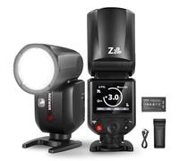 NEEWER Z2PRO-C Flash Speedlite 2.4G TTL a Testa Rotonda Compatibile con Canon, Wireless Compatibile con Godox, UI Aggiornata, 76Ws 1/8000s HSS, Interruttore TTL/M TCM, Batteria 7.2V/3000mAh