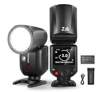 NEEWER Z2PRO-C Flash Speedlite 2.4G TTL a Testa Rotonda Compatibile con Canon, Wireless Compatibile con Godox, UI Aggiornata, 76Ws 1/8000s HSS, Interruttore TTL/M TCM, Batteria 7.2V/3000mAh
