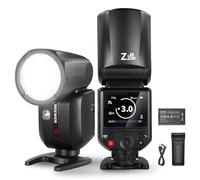 NEEWER Z2PRO-F 2.4G Flash Speedlite TTL a Testa Rotonda Compatibile con Fujifilm, Wireless Compatibile con Godox, 76Ws HSS 1/8000s, Tasto TCM TTL/M, Batteria 7.2V/3000mAh, 600 Flash a Piena Potenza