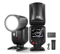 NEEWER Z2PRO-N Flash Speedlite 2.4G TTL TTL a Testa Rotonda Compatibile con Nikon, Wireless Compatibile con Godox, 76Ws 1/8000s HSS, UI Aggiornata, Interruttore TTL/M TCM, Batteria 7.2V/3000mAh