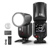 NEEWER Z2PRO-S Flash Speedlite Rotondo TTL 2.4G Compatibile con Sony, Wireless Compatibile con Godox, 76Ws HSS 1/8000s, UI Aggiornata, Tasto TCM per TTL/M, 3000mAh 600 Luce a Piena Potenza, Diffusore