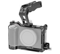 NEEWER ZV-E1 Camera Cage con Maniglia Superiore, Morsetti per Cavi HDMI, Guida NATO, Base Tipo Arca, Fori per ARRI da 3/8", Filettatura da 1/4", Cold Shoe, Compatibile con Sony ZV-E1 DJI RS RSC, CA035