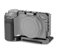 NEEWER ZV-E10 Cage Gabbia Fotocamera e Maniglia Silicone, Filetti 1/4" e Fori 3/8", Base QR Arca, Rig Video Protettivo in Metallo Compatibile con SmallRig Handle DJI RS Gimbal Sony ZV-E10, CA003S