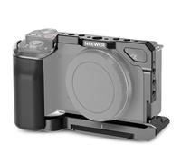 NEEWER ZV-E10 Cage Gabbia Fotocamera e Maniglia Silicone, Filetti 1/4" e Fori 3/8", Base QR Arca, Rig Video Protettivo in Metallo Compatibile con SmallRig Handle DJI RS Gimbal Sony ZV-E10, CA003S