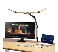 NEEWRE BASICS 32,5" Lampada da Scrivania per Ufficio Domestico, Luce Tavolo con Morsetto per Architetto Dimmerabile 23W, 5 Barre LED per Monitor Computer Disegno Videoconferenza, 5 Colori CRI90+, DL01