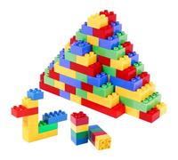 NEEZ Costruzioni Grandi mattoncini (150 Pieces) - Mattoncini per Giochi di Costruzione, Blocchi di Plastica Piccoli e Grandi per Giochi di Costruzione - Bambini dai 2 ai 5 Anni, Multicolored