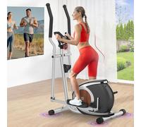 Neezee Ellittiche Magnetico, Ultra Silenziosa Ellittica Professionale Per Casa Supporto Bluetooth Fitness APP, Con 16 Livelli di Resistenza Regolabile, Monitor LCD