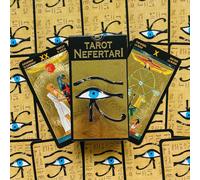 NEFERTARI'S Mazzo Di Tarocchi lo scarabeo Oro Foil Carte Fortune