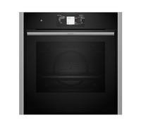 Neff B64CT73N0, N90, CircoTerm Slide e Hide Forno da incasso, 60 x 60 cm, in acciaio inox, display Full Touch TFT a colori e grafico, pirolisi, Home Connect, Multipoint