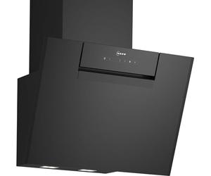 NEFF D65IFN1S0 - Cappa aspirante da parete N50, larghezza 60 cm, prodotto in Germania, Efficient Drive, illuminazione a LED, controllo della cappa basata sul piano cottura, controllo touch, colore: