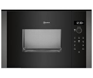 NEFF HLAWD23G0, N 50, Microonde da incasso senza grill, Programmi automatici, Easy Clean autopulente, facile da usare grazie alla manopola girevole e al display LED Plus, ideale per montaggio alto,
