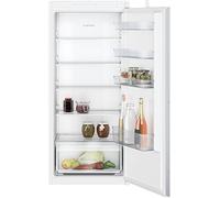 Neff KI1411SE0 - Frigorifero da incasso N30, frigorifero integrato senza congelatore, 122,5 x 56 cm, raffreddamento 204L, cerniera a traino, freshSafe, illuminazione a LED, EcoAirflow, ripiani in