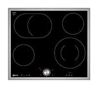 Neff Piano cottura elettrico T16BT76N0 N70/60 cm/Twistpad/zona di arrostimento/vetroceramica, struttura in acciaio inossidabile con twist pad