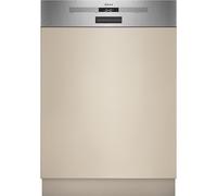 Neff S245ECS15E, N 50, lavastoviglie Smarter XXL parzialmente integrata 60 cm, lavastoviglie con cassetto portaposate, Open Dry, pulizia forte con Chef 70ºC, cestello superiore regolabile in altezza