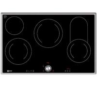 Neff T18TT16N0 - Piano cottura elettrico N70/80 cm/TwistPad/zona di cottura/vetroceramica/telaio in acciaio INOX