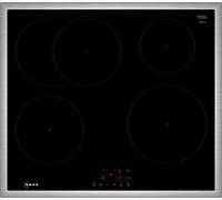 NEFF T56SBF1L0 - Piano cottura a induzione N50, piano cottura autosufficiente in vetroceramica, larghezza 60 cm, controllo touch, livello di potenza, Quick Start, Re Start, colore: Nero
