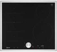 Neff T66STE4L0 piano cottura Nero, Acciaio inox Da incasso 60 cm Piano cottura a induzione 4 Fornello(i)