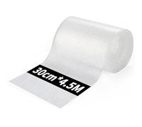 NefLaca Pellicola pluriball da 30 cm x 4,5 m, per imballaggio, imbottita, materiale di riempimento per cartoni, riempitivo per prodotti fragili (1 rotolo)