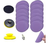 NEFLUM 124 Pcs 6 Inch Wet Dry Sandpaper Collection Hook Loop For Intensive Grinding Tasks Equipped With Polishing Pads And InterfacePad,2000