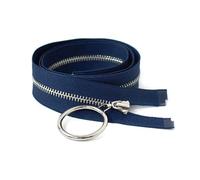 NEFLUM 2 Pezzi 3# Cerniere in Metallo 40-70cm Cerniera Aperta Decorazione Giacca Cerniera Kit di Riparazione Accessori di Abbigliamento Fai da Te, 40cm