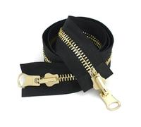 NEFLUM 60-120cm 5#/8# Cursore Rotante in Metallo Cerniera Aperta Cerniera Reversibile a Doppio Lato, 120cm