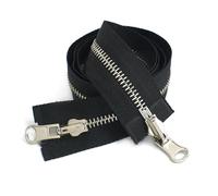 NEFLUM 60-120cm 5#/8# Cursore Rotante in Metallo Cerniera Aperta Cerniera Reversibile a Doppio Lato, 70cm